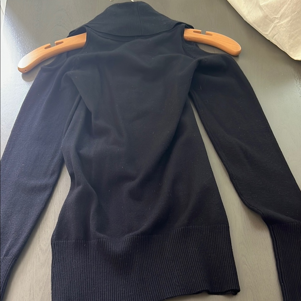 Black Sweater with Gold Buckle - Picture 2 of 5